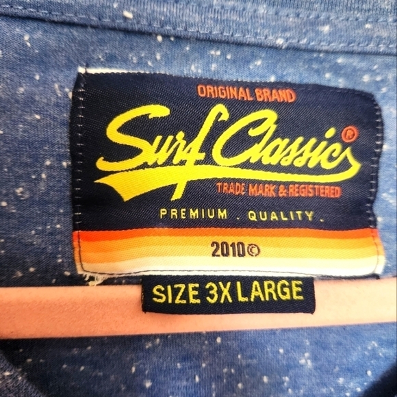 Men's Surf Classic "Jamaica" Plus  Size Baseball's Tee - Size 3x - Picture 8 of 10